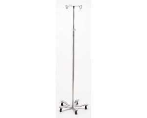 Stainless Steel IV Stands (hand-operated height adjustment)